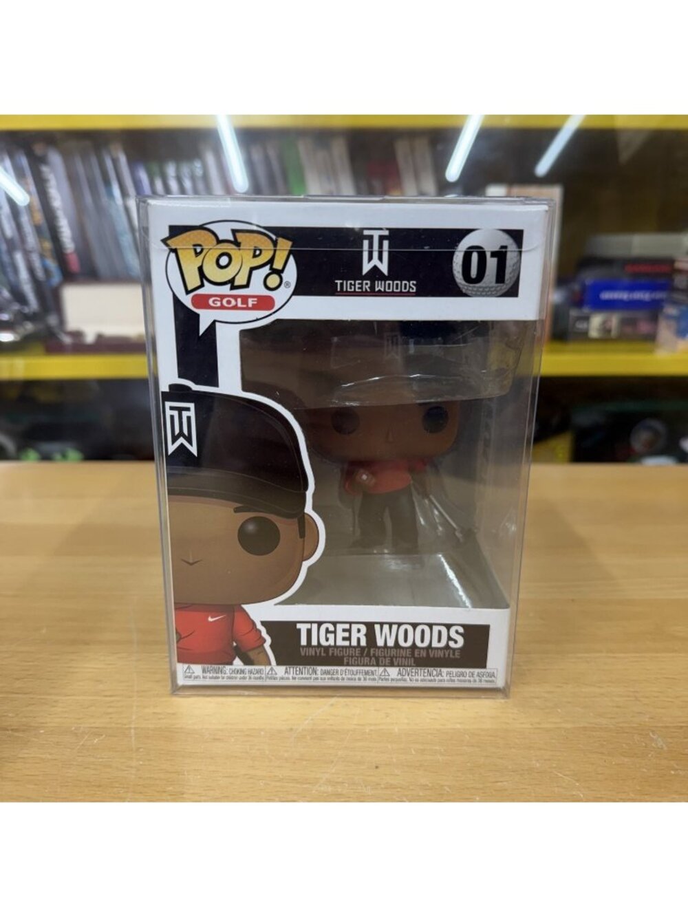 Funko Pop! Golf Tiger Woods #01 Vinyl Figure w/ Protector